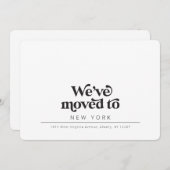 Eenvoudige, moderne Typografie Aankondiging (Voorkant / Achterkant)