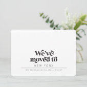 Eenvoudige, moderne Typografie Aankondiging (Staand voorkant)