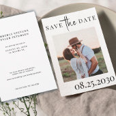 Eenvoudige moderne typografie, bruiloft save the date