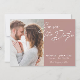 Eenvoudige moderne typografie foto save the date