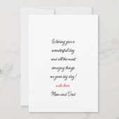 Eenvoudige Moderne Typografie Foto Verjaardag Groe Kaart (Achterkant)