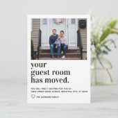 Eenvoudige moderne Typografie Gast Room Foto's ver Aankondiging (Staand voorkant)