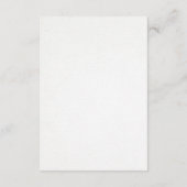 Eenvoudige moderne typografie Gastinformatie Informatiekaartje (Achterkant)