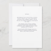 Eenvoudige moderne typografie Geëvenaarde kleuren Kaart (Achterkant)