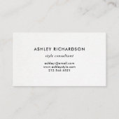 Eenvoudige moderne typografie | Hallo Visitekaartje (Achterkant)