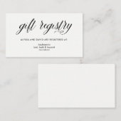 Eenvoudige moderne typografie | Invoegen van cadea Informatiekaartje (Voorkant / Achterkant)