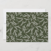 Eenvoudige moderne Typografie Olive Happy Photo Feestdagenkaart (Achterkant)