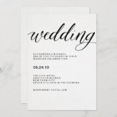 Eenvoudige moderne typografie op Waterverf papier Kaart (Voorkant / Achterkant)