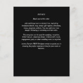 Eenvoudige moderne typografie thema kleuren bruilo flyer (Achterkant)