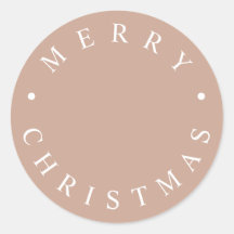 Eenvoudige moderne typografie Vrolijk kerstbeige