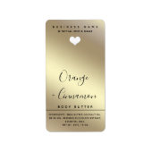 Eenvoudige moderne typografie, wit hartlichaam etiket (Voorkant)