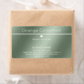 Eenvoudige moderne typografie, wit hartproduct etiket (Insitu)