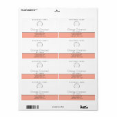 Eenvoudige moderne typografie-witte-hartkaarslabel etiket (Full Sheet)