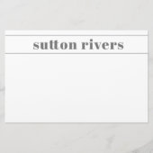 Eenvoudige moderne typografische naam briefpapier (Voorkant)