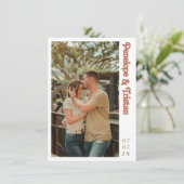 Eenvoudige moderne uitnodiging tot het indienen va (Staand voorkant)