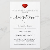 Eenvoudige, moderne uitnodiging tot het ontvangen  briefpapier (Voorkant)