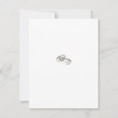 Eenvoudige moderne uitnodiging tot huwelijk (Achterkant)