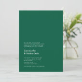 Eenvoudige moderne uitnodiging tot huwelijk (Staand voorkant)