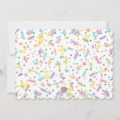 Eenvoudige moderne uitnodiging tot tweede geboorte (Achterkant)