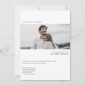 Eenvoudige, moderne uitnodiging van de partij van  (Voorkant)