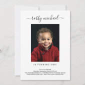 Eenvoudige moderne uitnodiging voor een eerste ver (Voorkant)