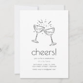 Eenvoudige Moderne Uitnodiging voor een Kerstfeest (Voorkant)