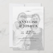 Eenvoudige, moderne uitnodiging voor fotobekleding (Voorkant)