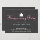 Eenvoudige, moderne uitnodigingen van de Partij vo (Voorkant / Achterkant)