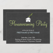 Eenvoudige, moderne uitnodigingen van de Partij vo (Voorkant / Achterkant)