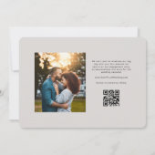 Eenvoudige moderne unieke type foto save the date (Achterkant)