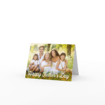 Eenvoudige moderne Vaderdag-fotokaart