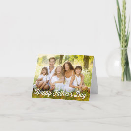 Eenvoudige moderne Vaderdag-fotokaart Feestdagen Kaart