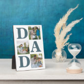 Eenvoudige moderne vaders dag vader 3 foto familie fotoplaat (Zijkant)