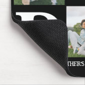 Eenvoudige moderne vaders dag vader 3 foto familie muismat (Hoek)