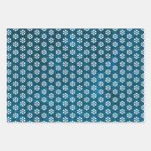 Eenvoudige moderne vakantie met witte sneeuwvlok inpakpapier vel (Voorkant 2)