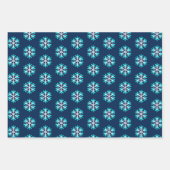 Eenvoudige moderne vakantie met witte sneeuwvlok inpakpapier vel (Voorkant)