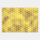 Eenvoudige moderne vakantiegoud folie witte sneeuw inpakpapier vel (Voorkant 2)