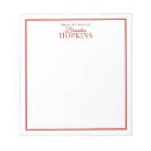 Eenvoudige Moderne vanaf de bureau van het Rode Ma Notitieblok (Voorkant)