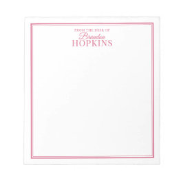 Eenvoudige Moderne vanaf de bureau van het Roze Ma Notitieblok