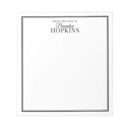 Eenvoudige Moderne vanaf de bureau van het Zwart M Notitieblok