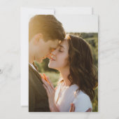 Eenvoudige moderne Vellum 2 foto typografie bruilo Save The Date (Achterkant)