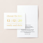 Eenvoudige moderne verandering van de datum waarop folie kaarten (Display)