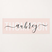 Eenvoudige, moderne, vette handschriftennaam yogamat (Voorkant (horizontaal))