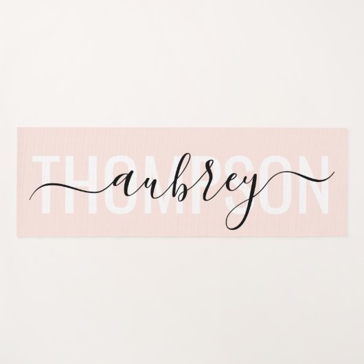 Eenvoudige, moderne, vette handschriftennaam yogamat (Voorkant (horizontaal))