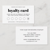 Eenvoudige Moderne Vette Typografie Klantenzaken Klantenkaartje (Voorkant / Achterkant)