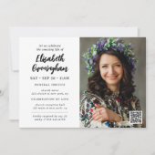 Eenvoudige moderne viering van het leven begrafeni kaart (Voorkant)