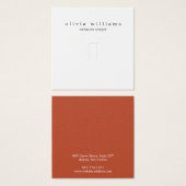 Eenvoudige Moderne Vierkante Ring Sieraden Display Vierkante Visitekaartjes (Voorkant /achterkant)