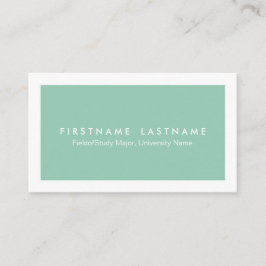 Eenvoudige moderne Visitekaartjes voor studenten Contactkaartje