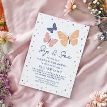 Eenvoudige moderne vlinderslok en zie