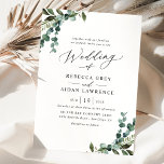 Eenvoudige moderne Waterverf Greenery Wedding Kaart<br><div class="desc">Dit elegante collectie Rustic Greenery kenmerkt gemengde waterverf groene plantkunde,  modern calligrafiekmanuscript dat met een klastige serif doopvont in zwarte en een douanemonogram op de rug in paren wordt gerangschikt. Overeenkomende objecten beschikbaar.</div>